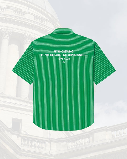 1996 CLUB STRIPPED GREEN SHIRT