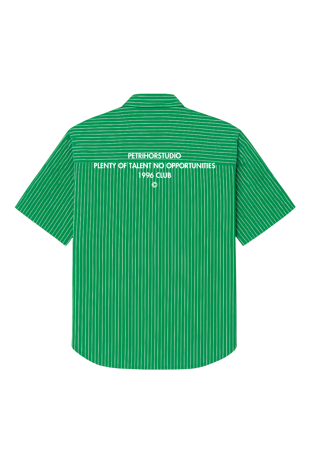 1996 CLUB STRIPPED GREEN SHIRT