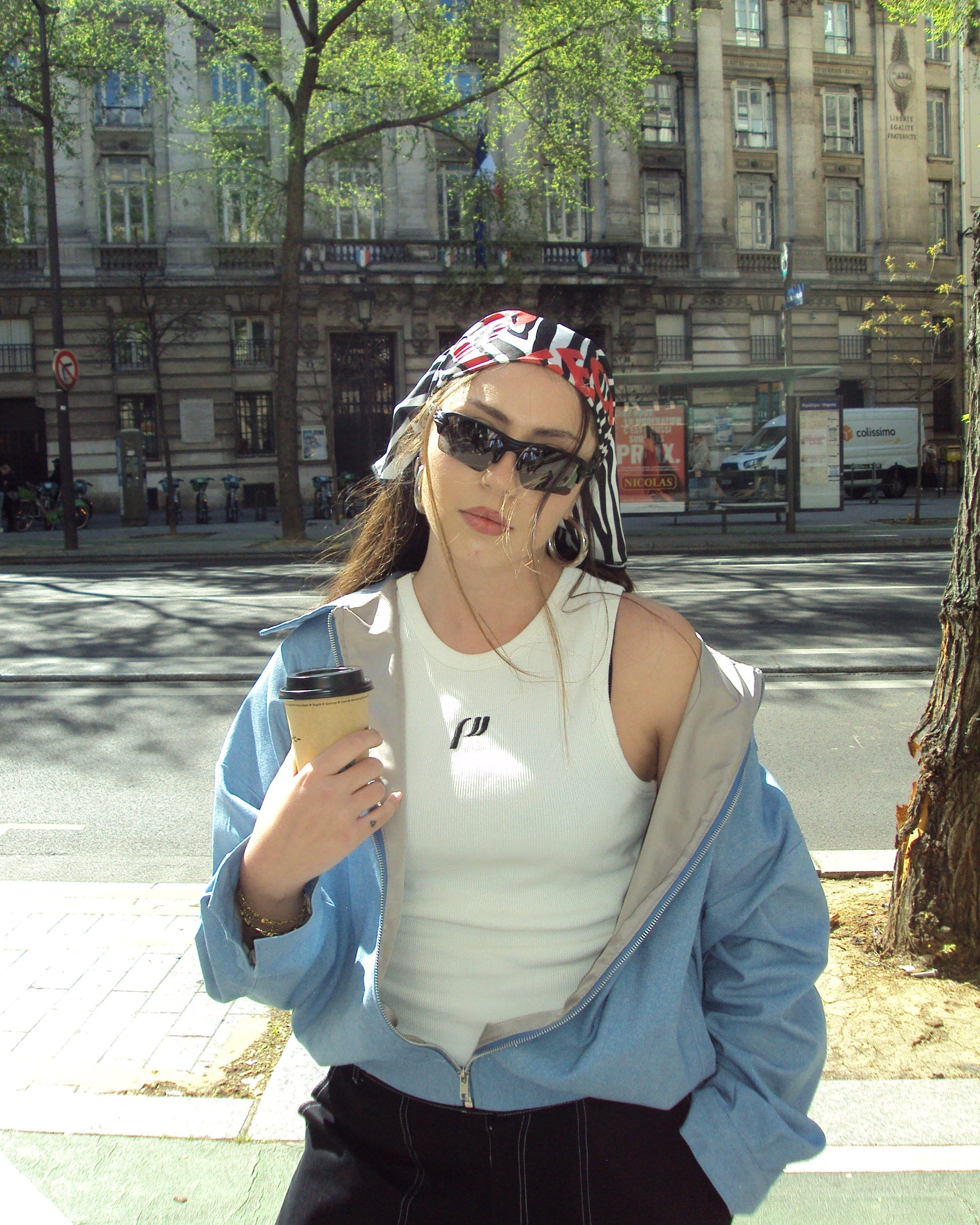 WHITE RIBBED TANK TOP