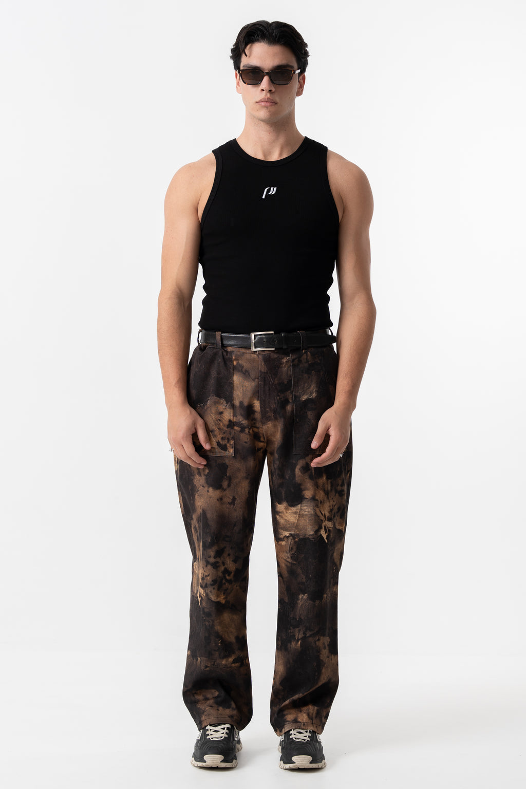 TREE STRAIGHT LEG TROUSERS
