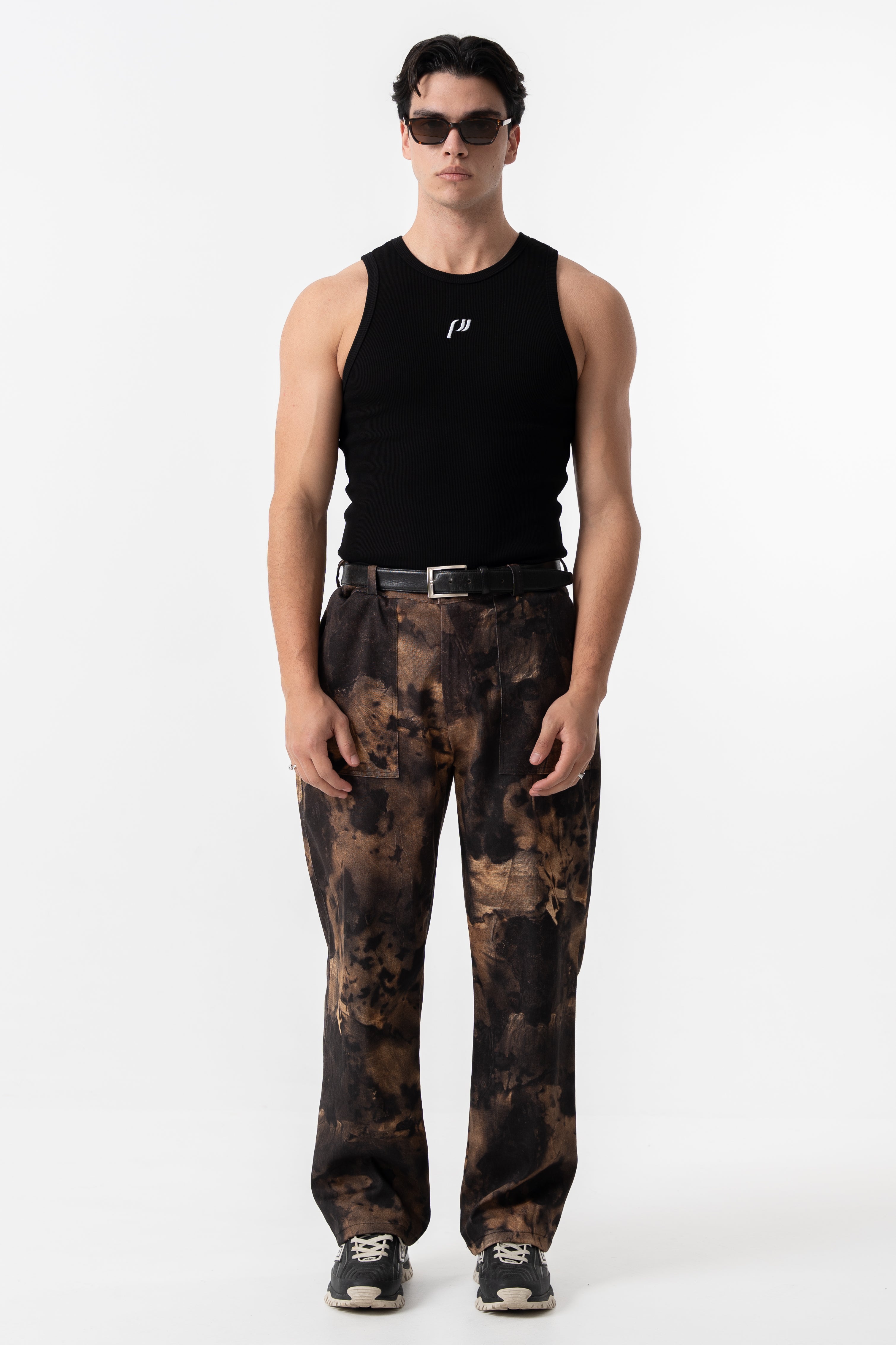 TREE STRAIGHT LEG TROUSERS