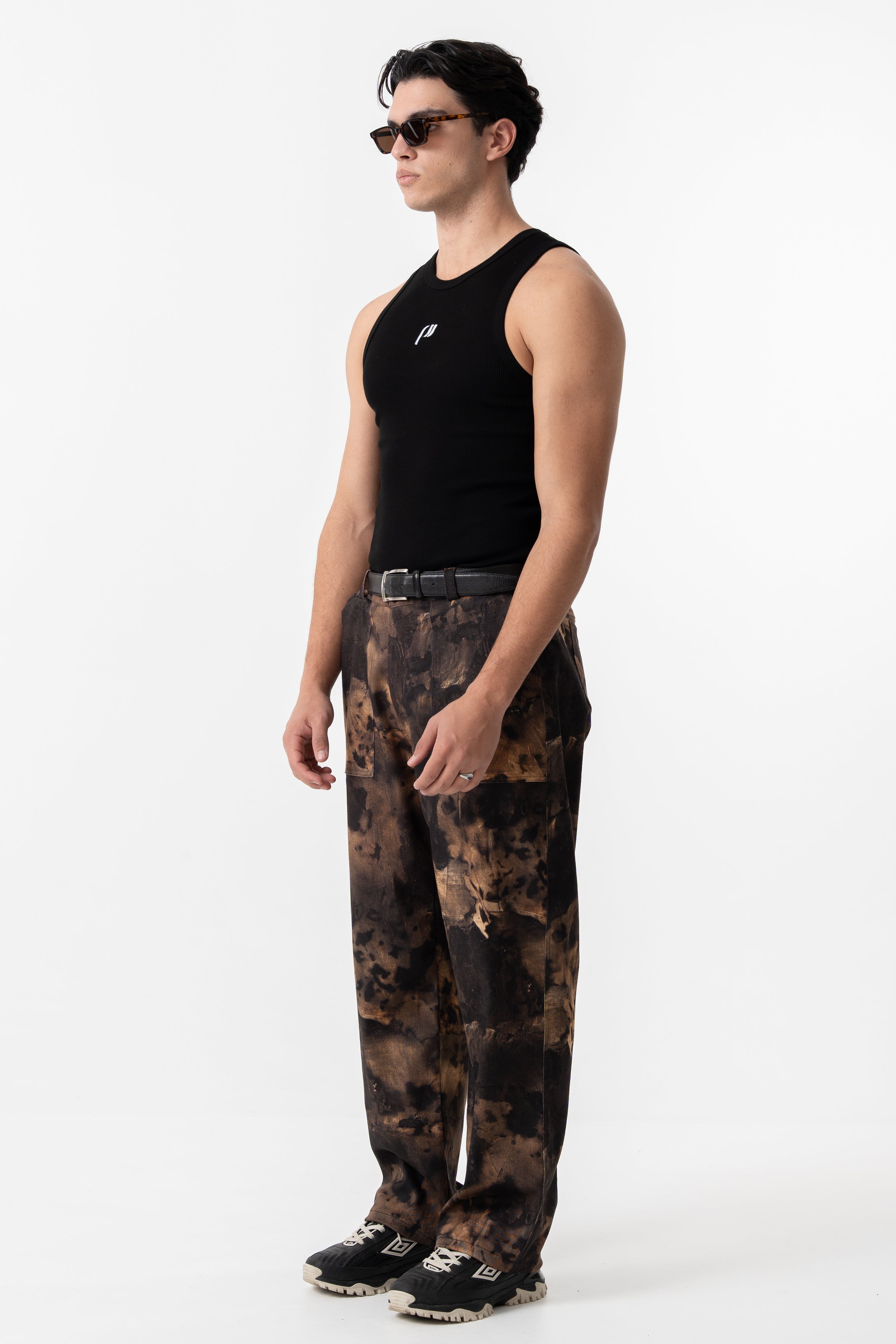 TREE STRAIGHT LEG TROUSERS