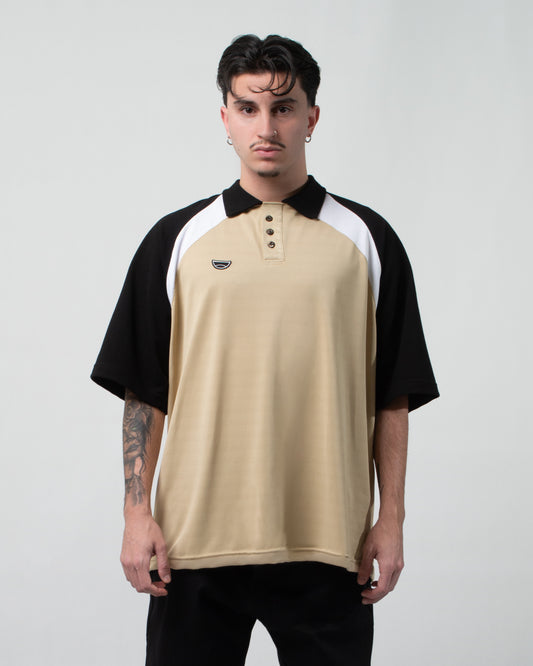 TRICOLOUR POLO BEIGE