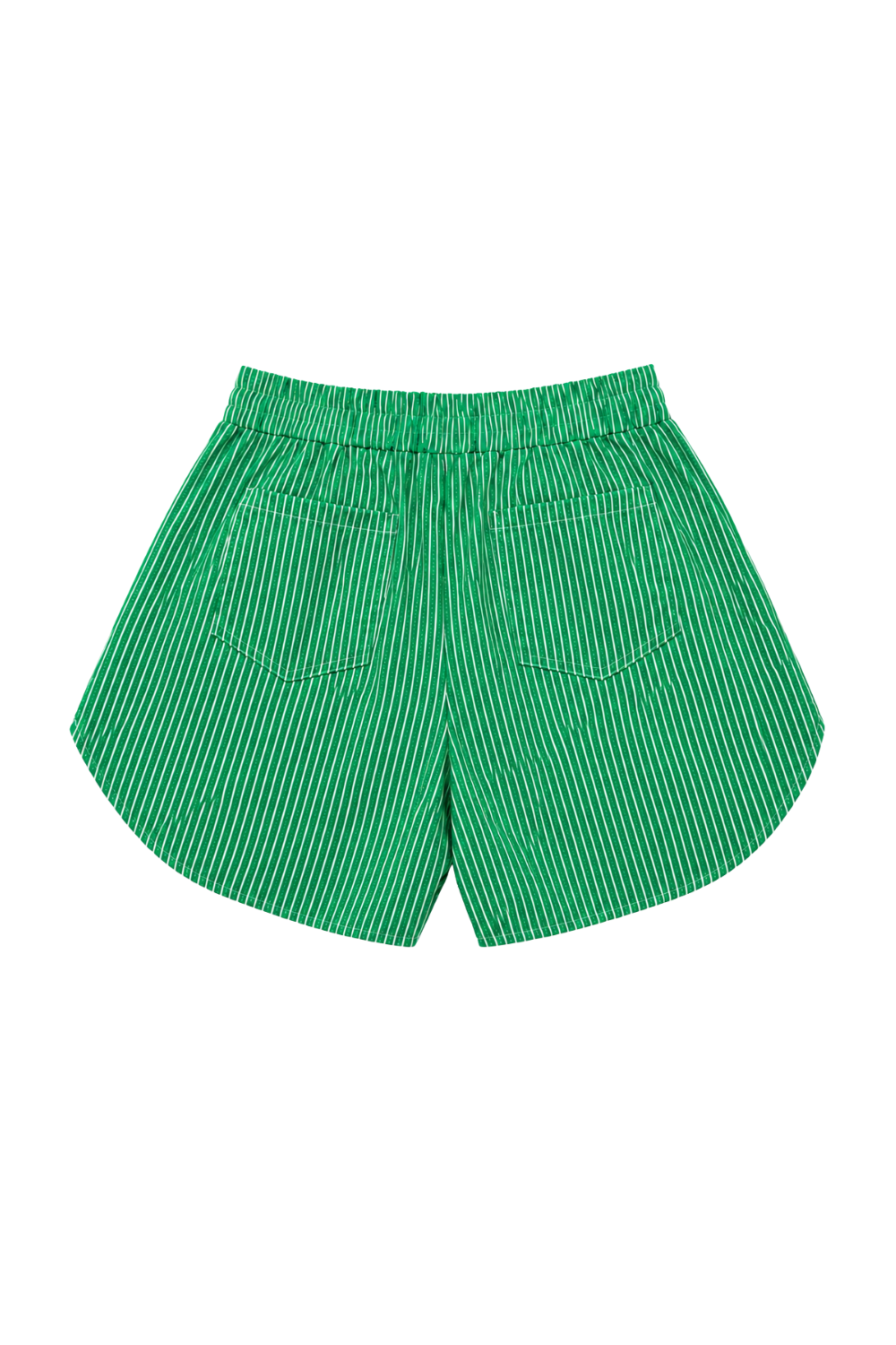 GREEN STRIPPED SHORTS