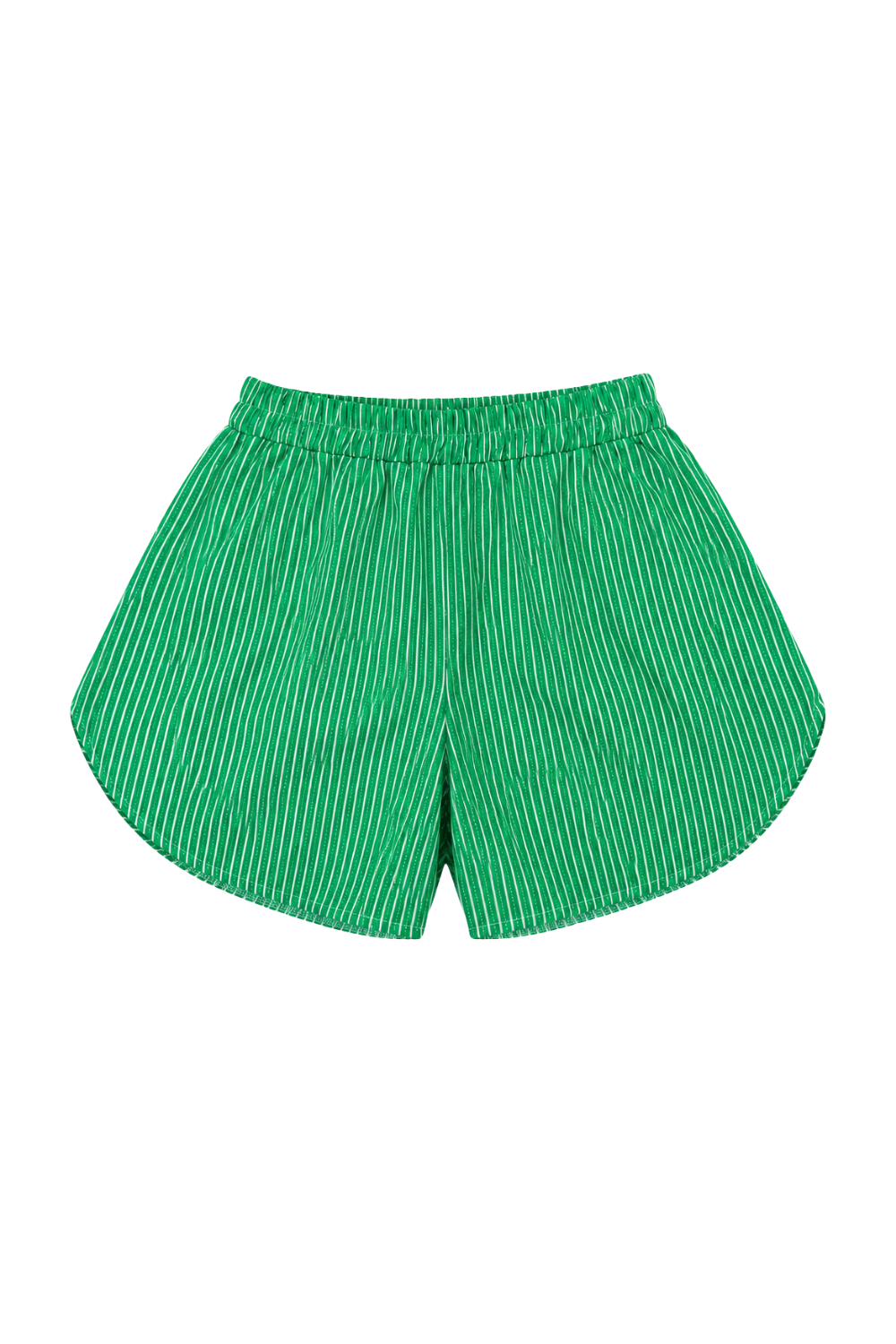 GREEN STRIPPED SHORTS