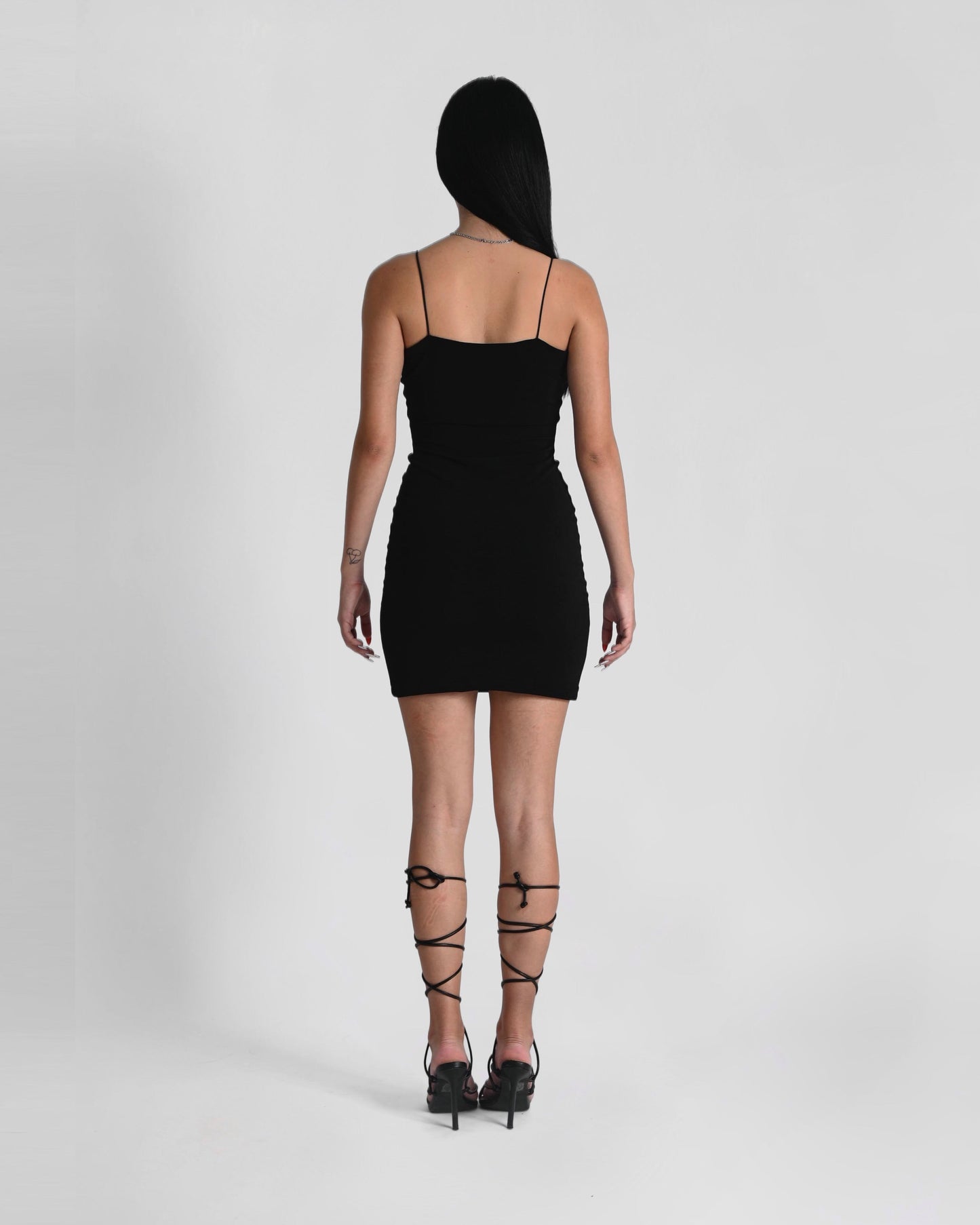 '' LEISURE ''  black mini dress