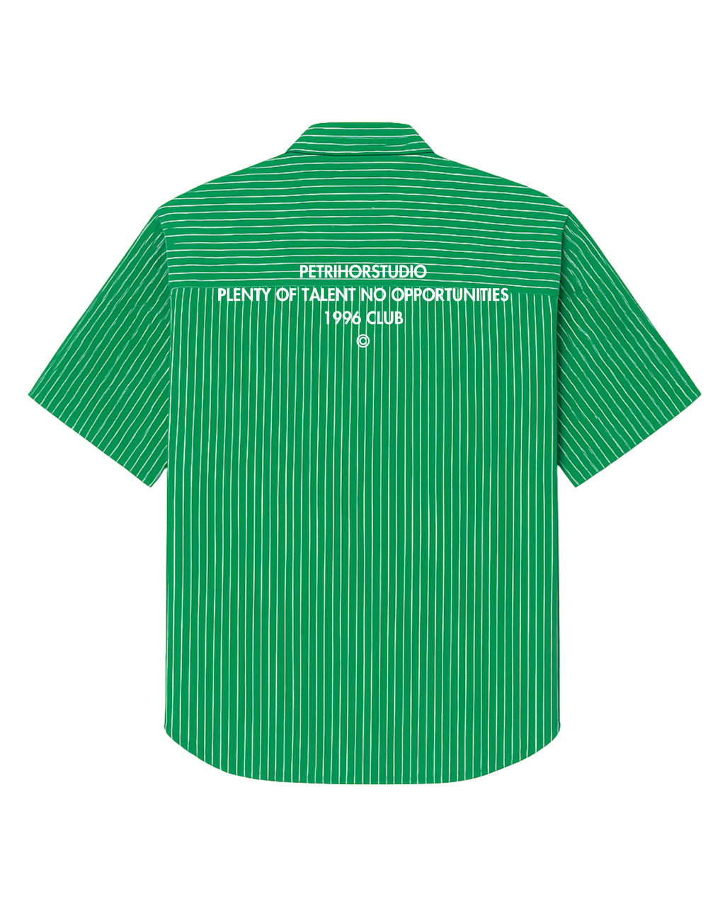 1996 CLUB STRIPPED GREEN SHIRT