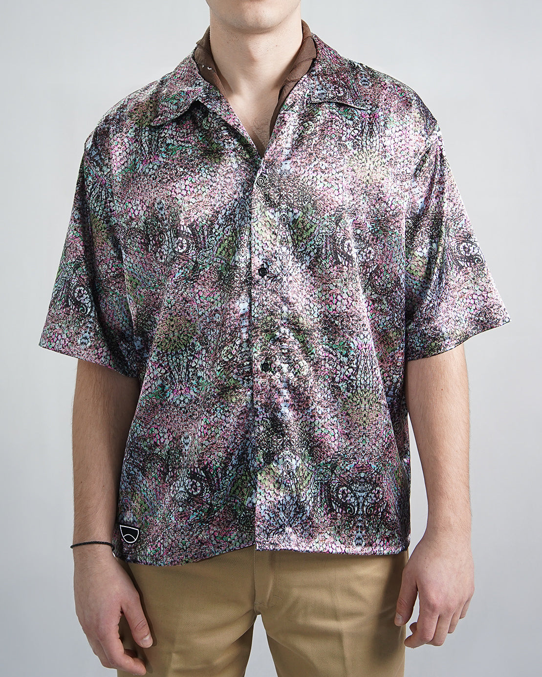 '' Casino '' satin shirt